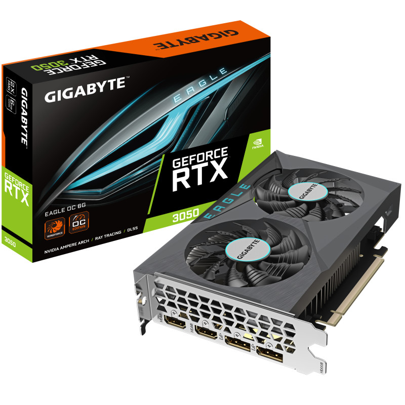 Produktbild för Gigabyte EAGLE GeForce RTX 3050 OC 6G NVIDIA 6 GB GDDR6