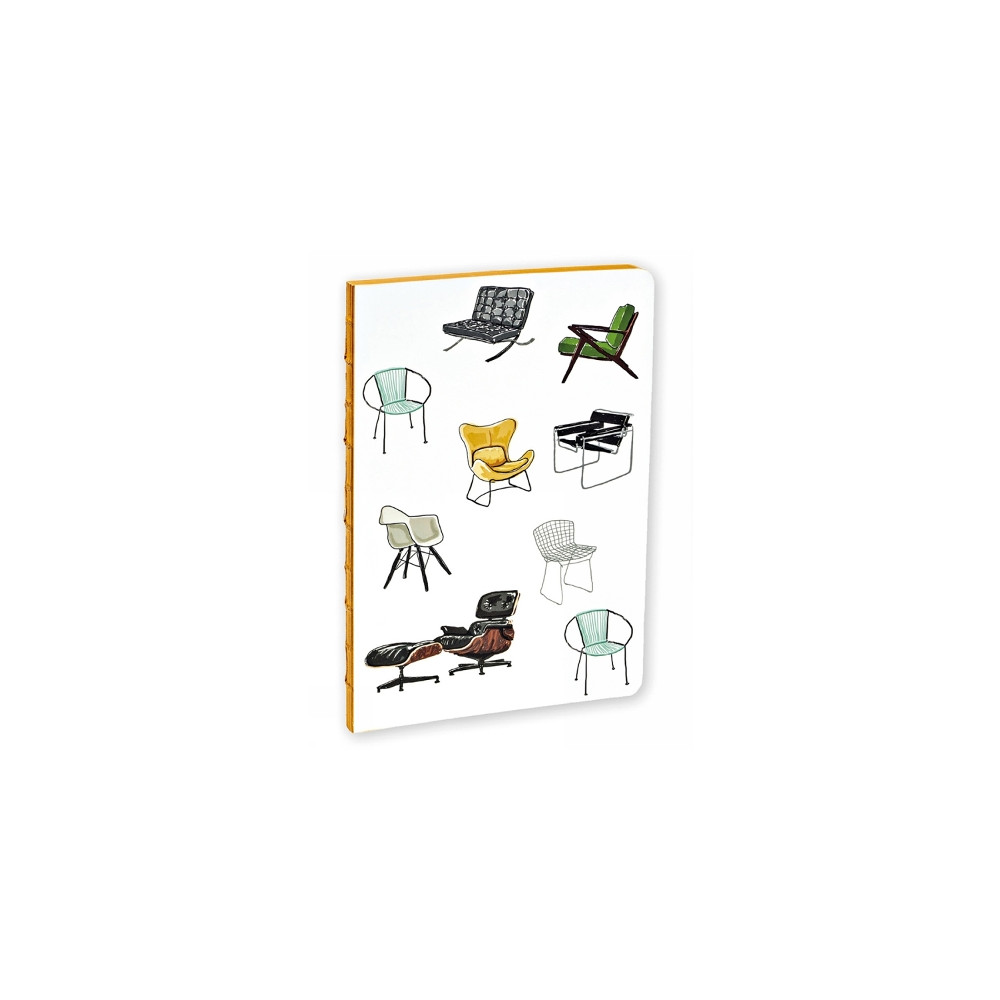 Produktbild för Mid-Century Modern Chairs A5 Notebook