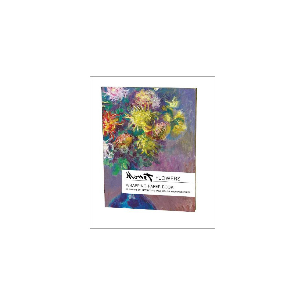 Produktbild för Flowers, Claude Monet Wrapping Paper Book