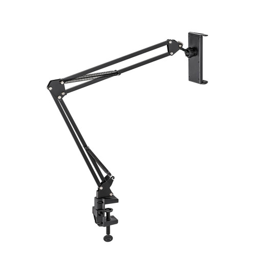 Hama Tablet Holder w screw clamp Swivel arm Fit devices 7-12.9" Balck