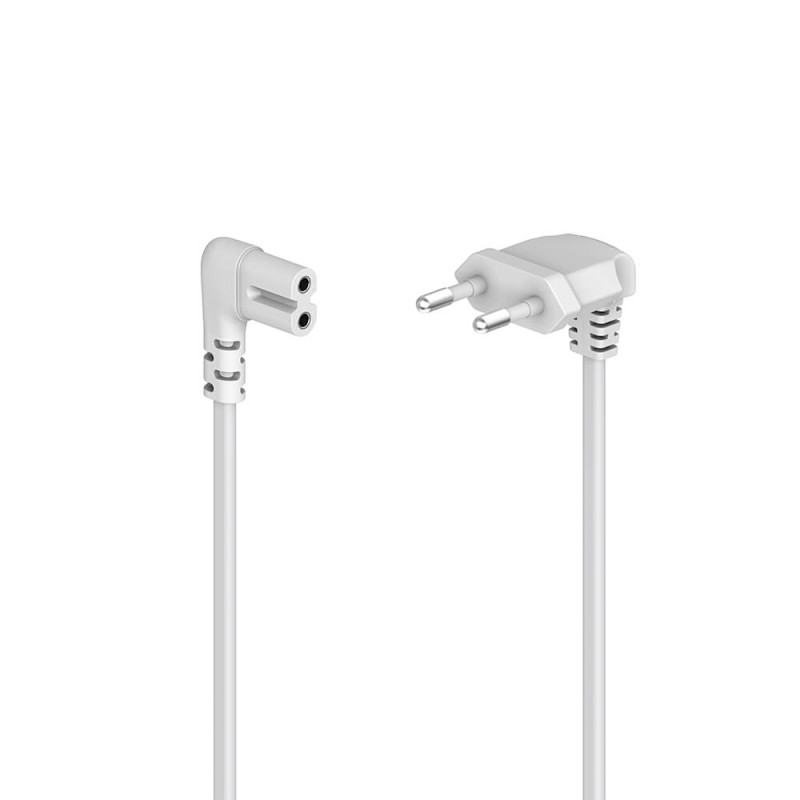 Produktbild för Power Cable Euro Plug Angled White 3.0m