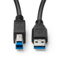 Miniatyr av produktbild för Microconnect USB3.0AB05B USB-kablar 0,5 m USB 3.2 Gen 1 (3.1 Gen 1) USB A USB B Svart