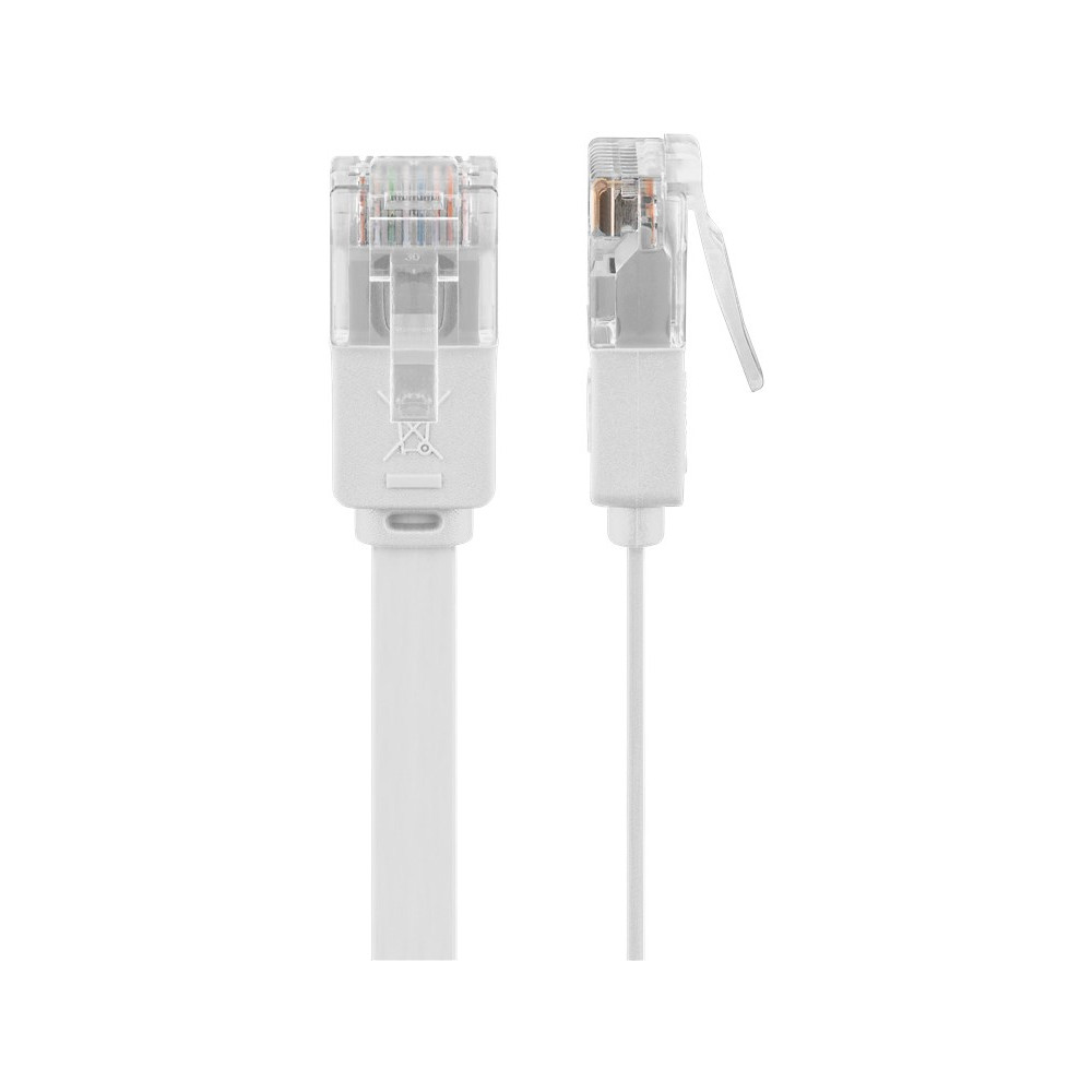 Produktbild för Goobay 95154 nätverkskablar Vit 5 m Cat6 U/UTP (UTP)