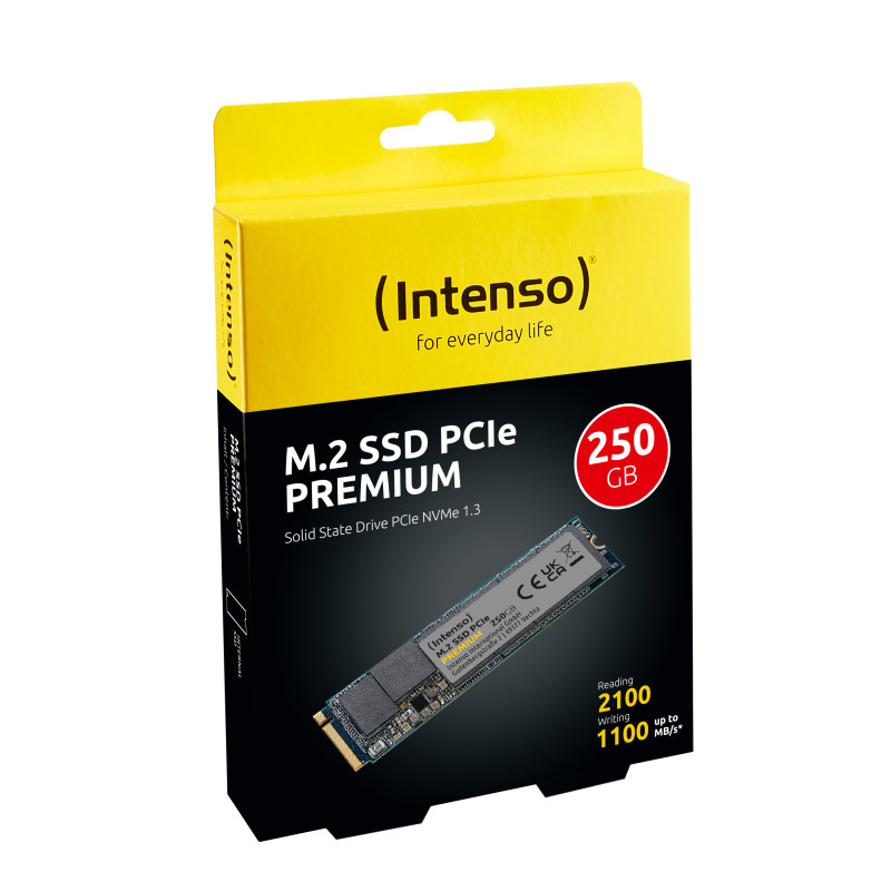 Produktbild för Intenso M.2 SSD PCIe Premium 250 GB PCI Express 3.0 NVMe