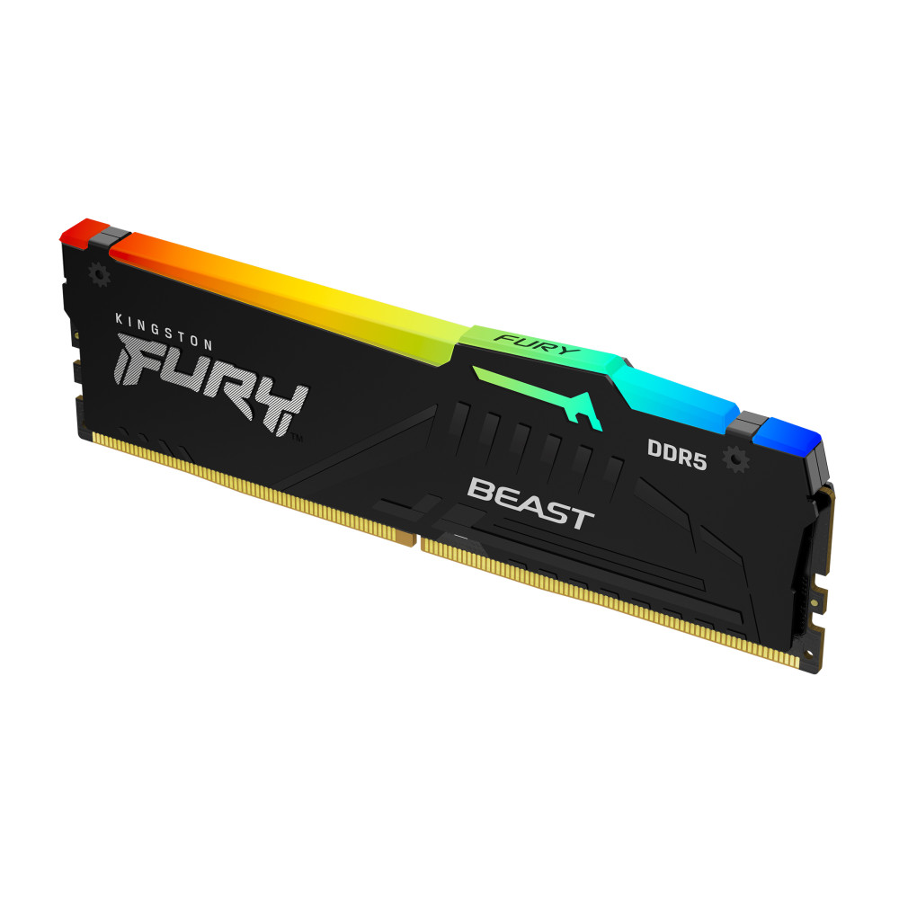 Produktbild för Kingston Technology FURY Beast RGB RAM-minnen 16 GB 1 x 16 GB DDR5