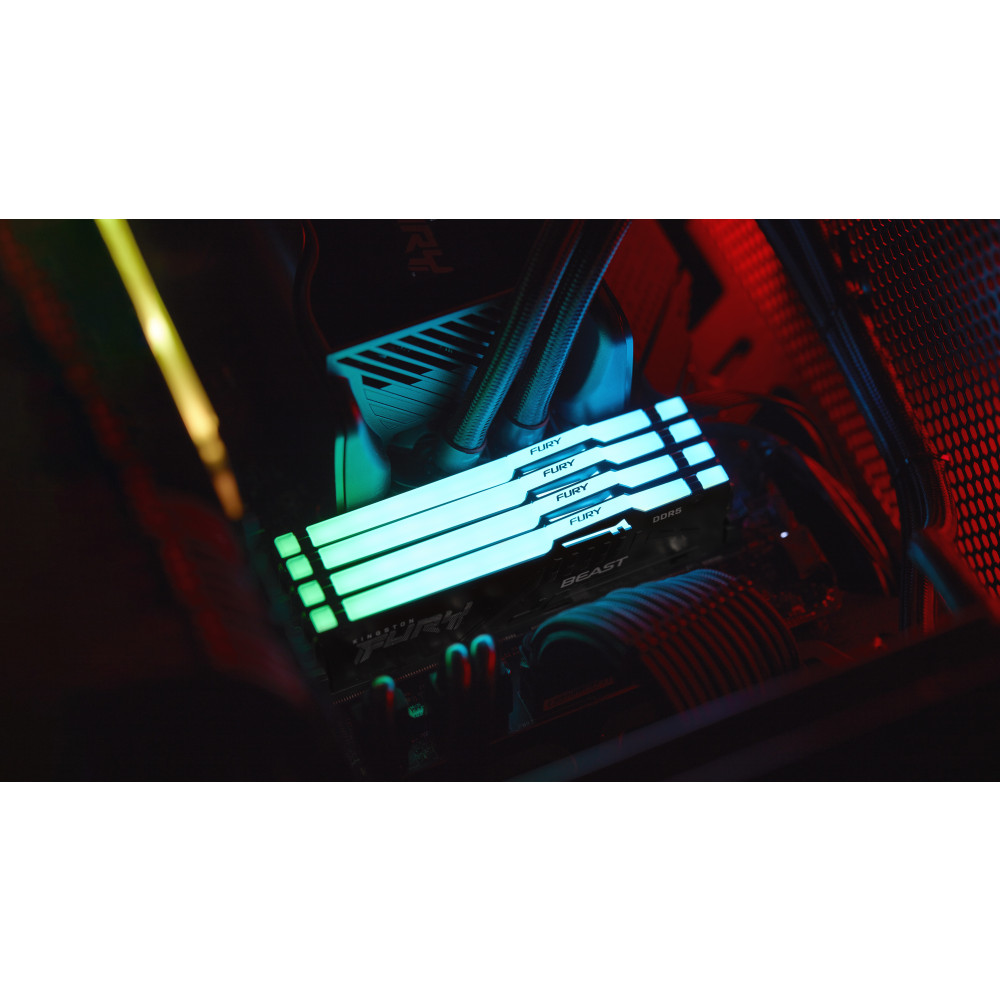Produktbild för Kingston Technology FURY Beast RGB RAM-minnen 16 GB 1 x 16 GB DDR5