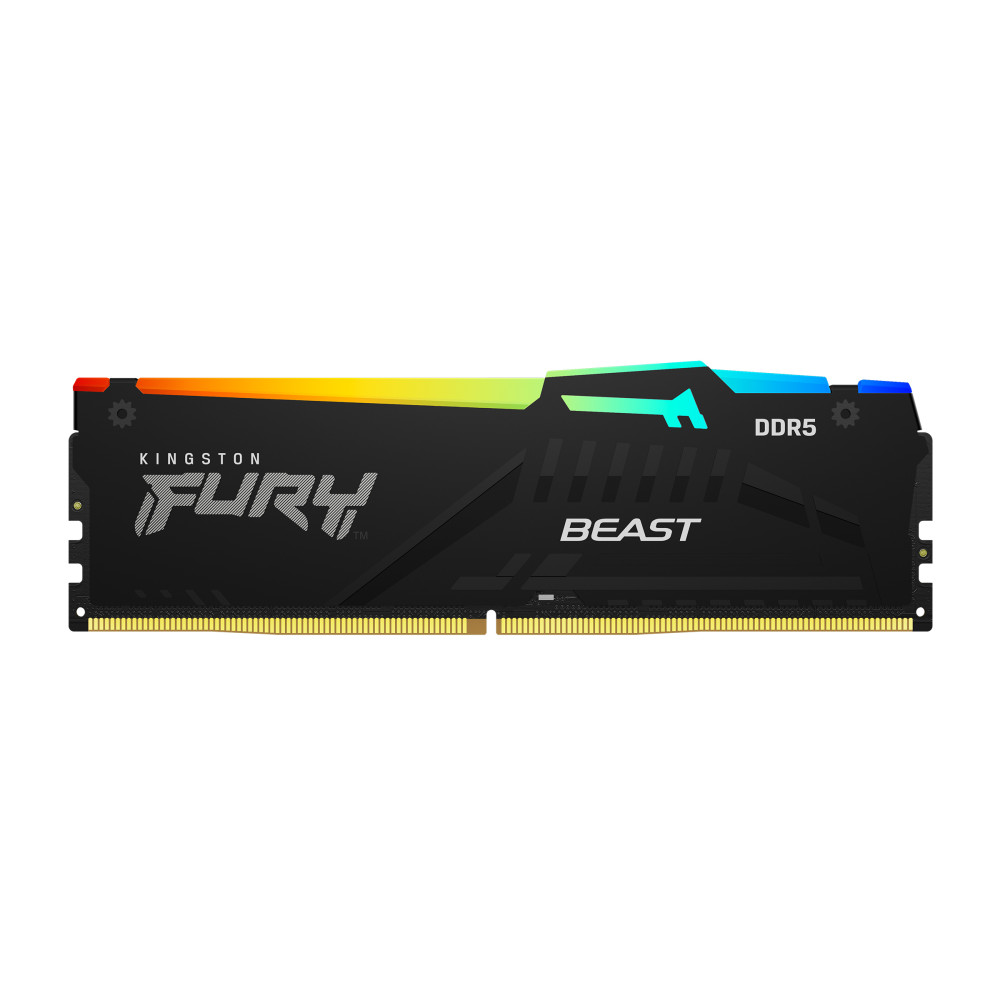 Produktbild för Kingston Technology FURY Beast RGB RAM-minnen 16 GB 1 x 16 GB DDR5