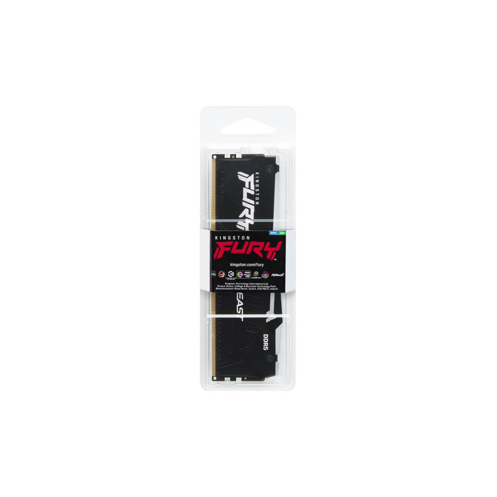 Produktbild för Kingston Technology FURY Beast RGB RAM-minnen 16 GB 1 x 16 GB DDR5