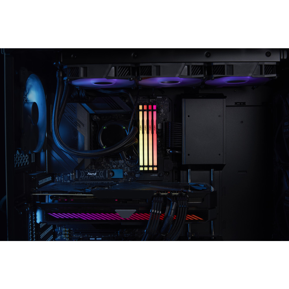 Produktbild för Kingston Technology FURY Beast RGB RAM-minnen 16 GB 1 x 16 GB DDR5