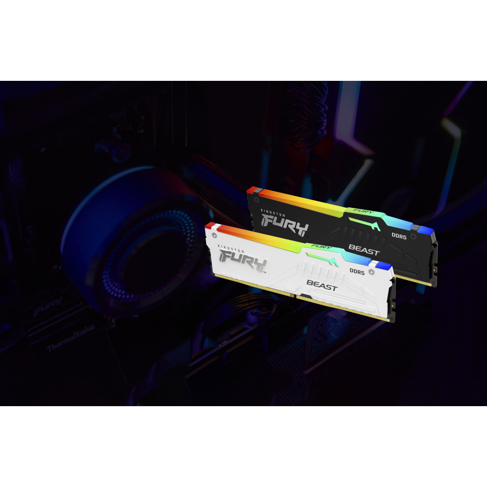 Produktbild för Kingston Technology FURY Beast RGB RAM-minnen 16 GB 1 x 16 GB DDR5