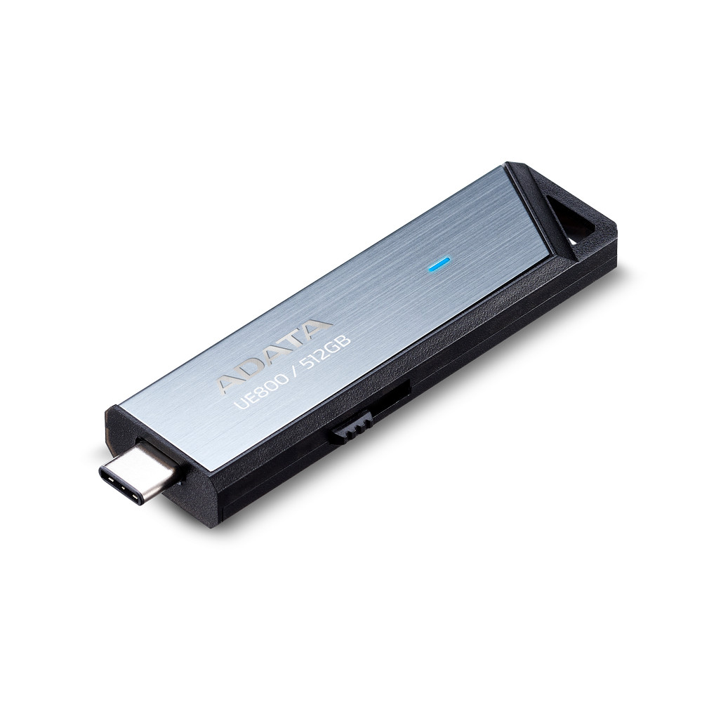 Produktbild för ADATA UE800 USB-sticka 512 GB USB Type-C 3.2 Gen 2 (3.1 Gen 2) Silver