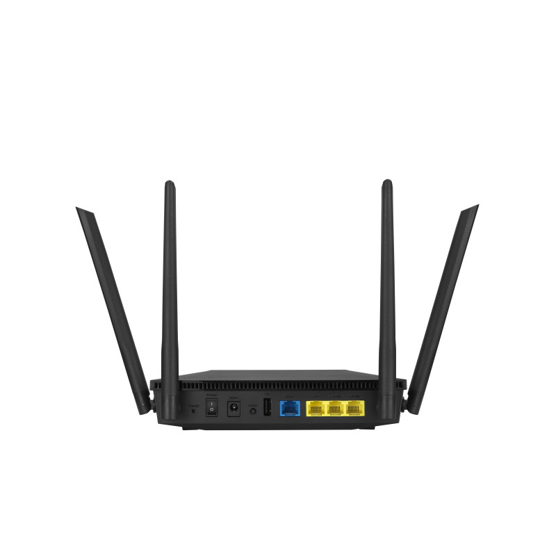 Produktbild för ASUS RT-AX1800U trådlös router Gigabit Ethernet Dual-band (2,4 GHz / 5 GHz) Svart