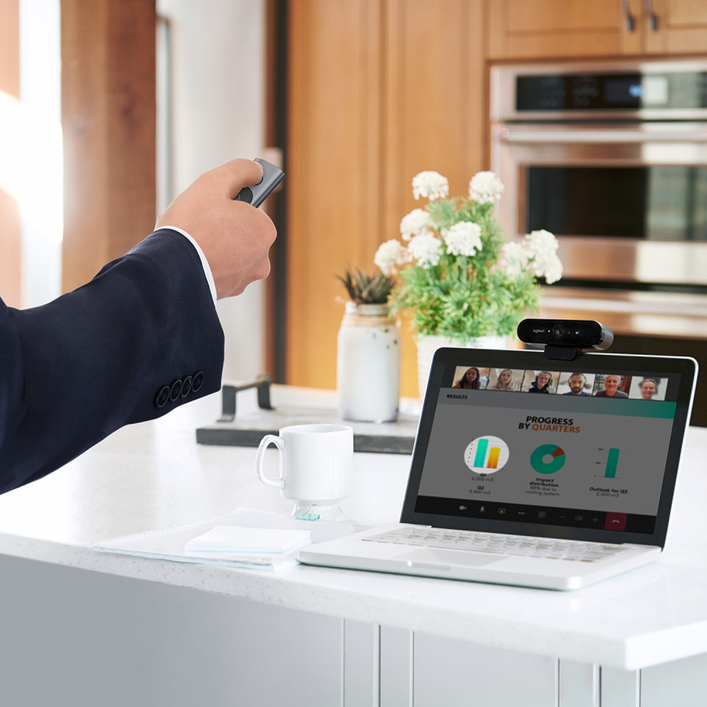 Produktbild för Logitech Spotlight trådlösa presentatörer Bluetooth/RF Grå