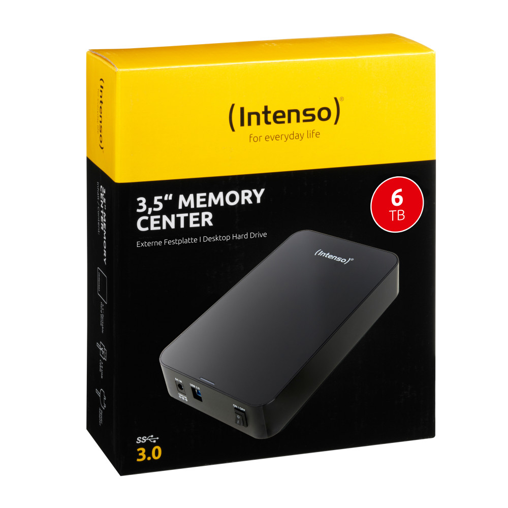 Produktbild för Intenso Memory Center externa hårddiskar 6 TB Svart