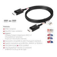 Produktbild för CLUB3D CAC-1091 DisplayPort-kabel 1,2 m Svart