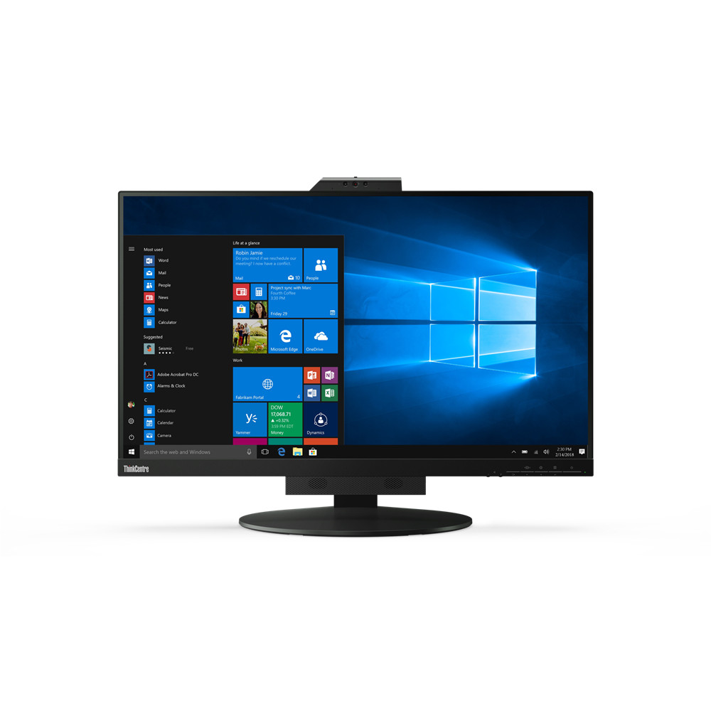 Produktbild för Lenovo ThinkCentre Tiny-In-One 27 platta pc-skärmar 68,6 cm (27") 2560 x 1440 pixlar Quad HD LED Svart