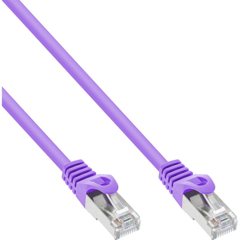 Produktbild för InLine 72500P nätverkskablar Lila 10 m Cat5e SF/UTP (S-FTP)