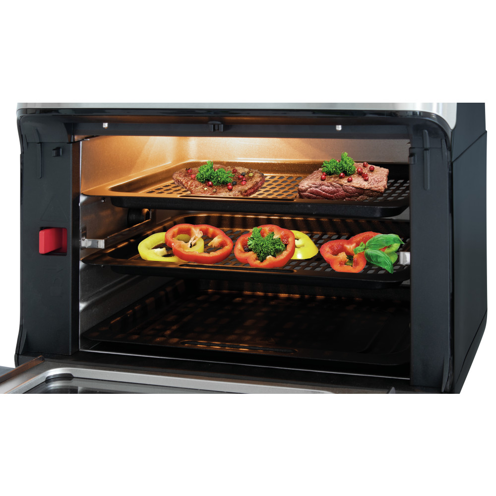 Produktbild för ProfiCook PC-FR 1200 H Single 11 l Fristående 1500 W Varmluftsfritös Svart, Rostfritt stål