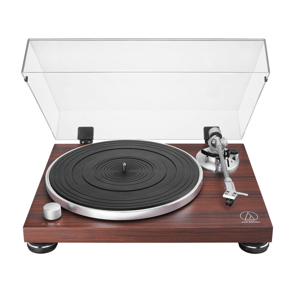 Produktbild för Audio-Technica AT-LPW50BTRW grammofoner Remdriven skivtallrik Brun Manuell