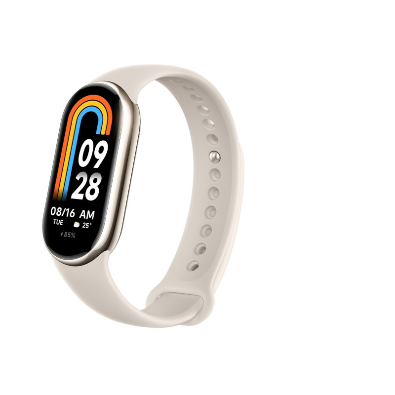 Produktbild för Xiaomi Smart Band 8 AMOLED Klämma/armband med aktivitetsspårare 4,11 cm (1.62") Champagne, Guld