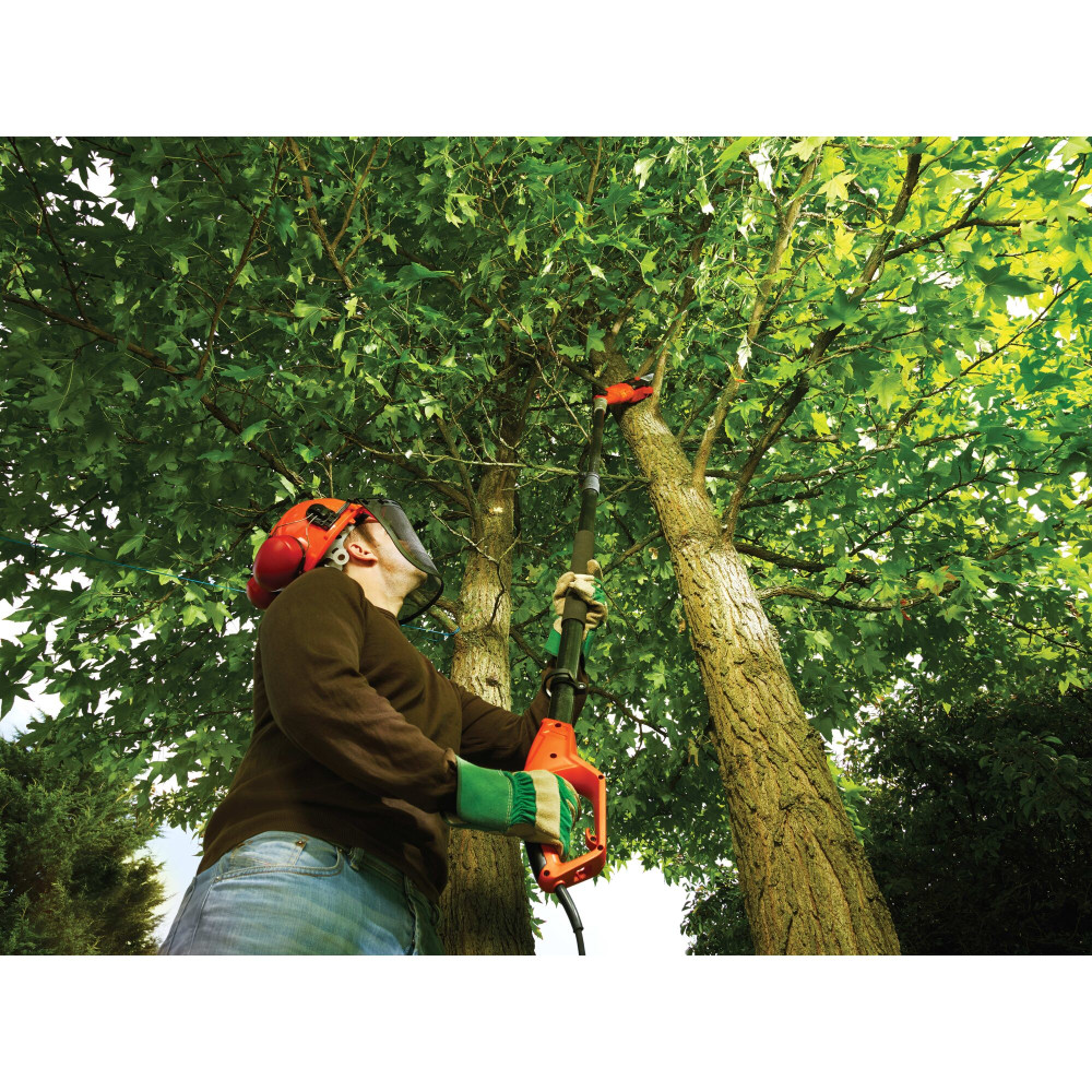 Produktbild för Black & Decker PS7525-QS elektrisk trädgårdssax Svart, Orange