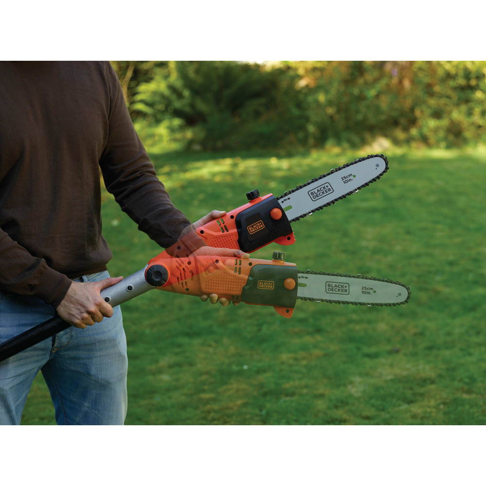 Produktbild för Black & Decker PS7525-QS elektrisk trädgårdssax Svart, Orange