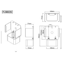 Miniatyr av produktbild för Flexson FLXCONNECTW monteringskit