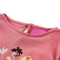 Produktbild för T-shirt med långa ärmar för barn gammelrosa 104