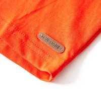 Produktbild för T-shirt med långa ärmar för barn stark orange 92