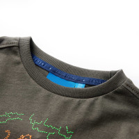 Produktbild för T-shirt med långa ärmar för barn khaki 116