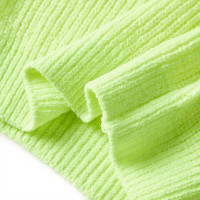 Produktbild för Stickad tröja för barn neongul 128