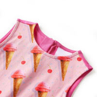 Produktbild för Klänning för barn ljusrosa 92