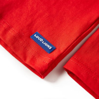 Produktbild för T-shirt med långa ärmar för barn röd 128