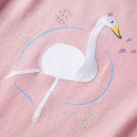 Produktbild för T-shirt med långa ärmar för barn ljusrosa 104