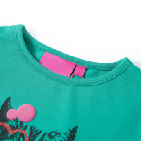 Produktbild för T-shirt med långa ärmar för barn ljusgrön 128