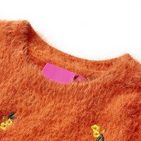 Produktbild för Stickad tröja för barn orange 116