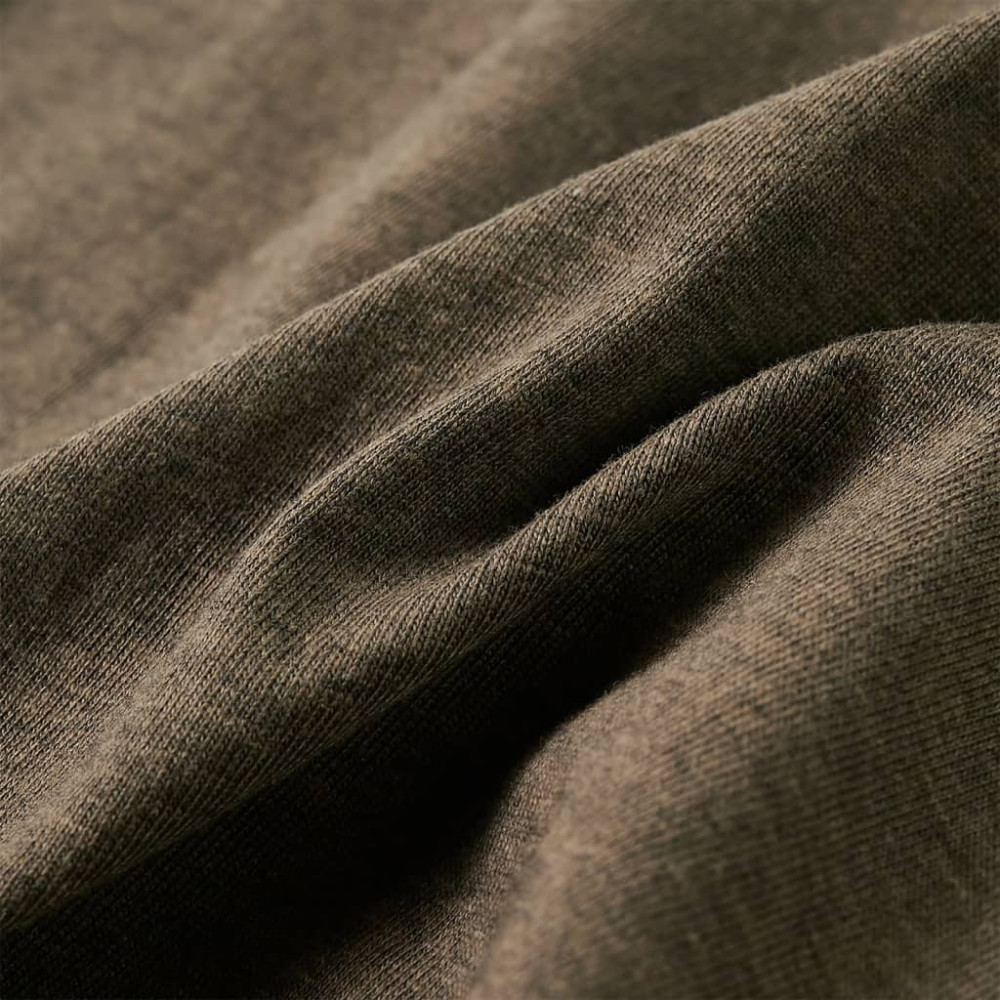 Produktbild för T-shirt med långa ärmar för barn khaki melange 116