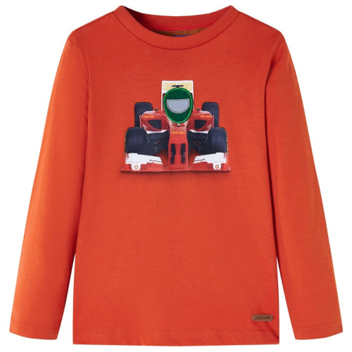 vidaXL T-shirt med långa ärmar för barn orange 116