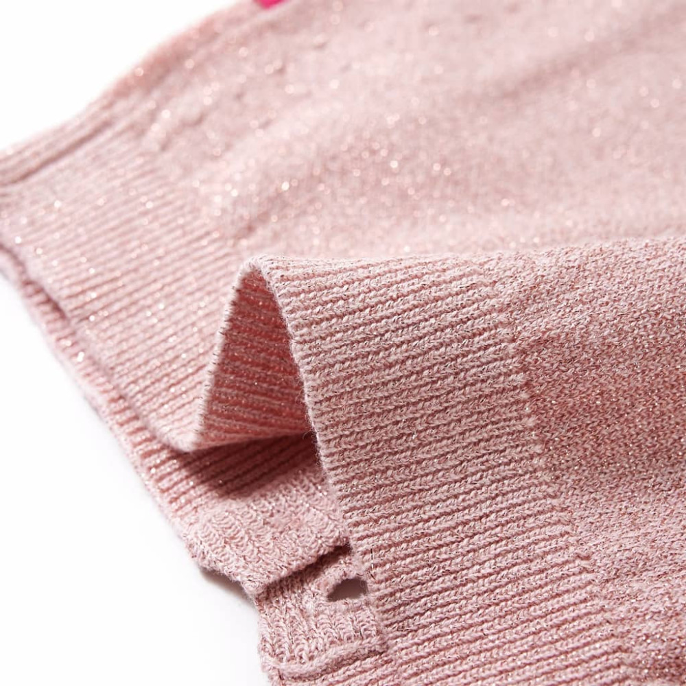 Produktbild för Stickad kofta för barn mjuk rosa 92