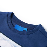 Produktbild för T-shirt med långa ärmar för barn jeansblå 128