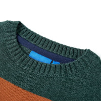 Produktbild för Stickad tröja för barn flerfärgad 128