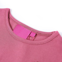 Produktbild för T-shirt med långa ärmar för barn hallonrosa 128