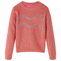 Produktbild för Stickad tröja för barn rosa 92