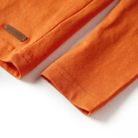 Produktbild för T-shirt med långa ärmar för barn mörk orange 92