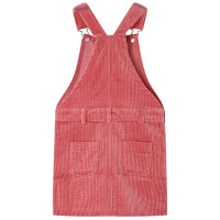 Produktbild för Hängselklänning för barn manchester rosa 140
