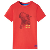 Produktbild för T-shirt för barn röd 92