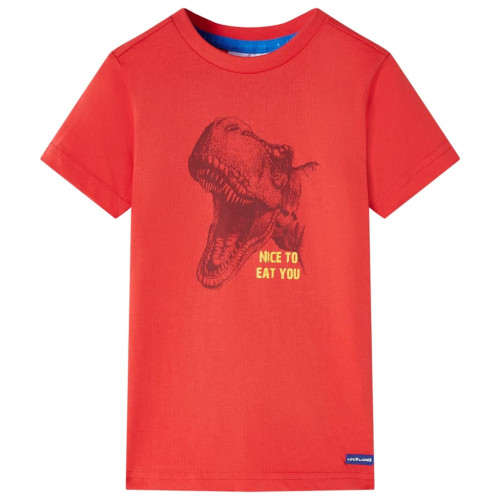 vidaXL T-shirt för barn röd 92
