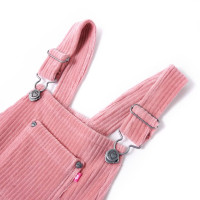 Produktbild för Hängselklänning för barn manchester ljusrosa 104