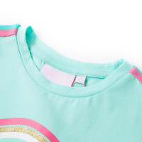 Produktbild för T-shirt för barn ljus mintgrön 128