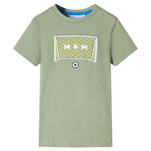 vidaXL T-shirt för barn ljus khaki 128